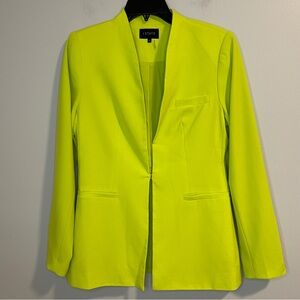1.State THREE-POCKET STRETCH CREPE BLAZER IN KIWI COLADA Sz 4